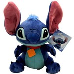 Boneco de Pelúcia Pequeno Personagem Infantil Stitch Azul Disney - 25 Centímetros de Altura - do Filme em Desenho Animado Lilo e Stitch - Long Jump