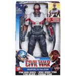 Ficha técnica e caractérísticas do produto Boneco Eletrônico Falcão 30cm- Avengers Guerra Civil - B6178 - Hasbro