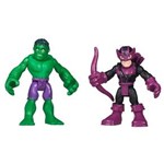 Ficha técnica e caractérísticas do produto Boneco Hasbro Marvel Super Hero Hulk e Hawkeye