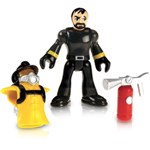 Ficha técnica e caractérísticas do produto Boneco Imaginext Bombeiro Figura Básica com Acessório - Mattel