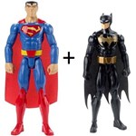 Ficha técnica e caractérísticas do produto Boneco Liga da Justiça Batman e Superman Mattel