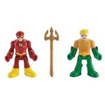 Ficha técnica e caractérísticas do produto Boneco Liga da Justiça Mattel Aquaman e Flash