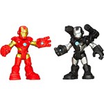 Ficha técnica e caractérísticas do produto Boneco Marvel Superhero Adventures Sh Iron Man e War Machine Figure Single Hasbro - 33081/A5859