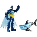 Ficha técnica e caractérísticas do produto Boneco Mattel Batman e Shock Shark