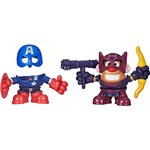Ficha técnica e caractérísticas do produto Boneco Mr. Potato Head Mashups Marvel Capitão América e Hawkeye - Hasbro