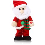 Ficha técnica e caractérísticas do produto Boneco Papai Noel Musical Canta e Dança 36 Cm - Importado