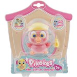 Boneco Pikokos Coruja Rosa com Chapéu Marinheiro Amarelo - Multikids