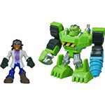 Ficha técnica e caractérísticas do produto Boneco PlaySkool Transformers Minicon Boulder And Doc Green 2,5" e 3" - Hasbro