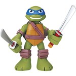 Boneco Tartarugas Ninja Leonardo Half Shell Hero com Som 15cm - Multikids