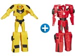Ficha técnica e caractérísticas do produto Boneco Transformers Robots In Disguise - Sideswipe + Boneco Transformers Bumblebee Hasbro