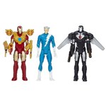 Ficha técnica e caractérísticas do produto Bonecos Avengers Hasbro Titan Hero - Iron Man, War Machine e Quick Silver