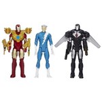 Ficha técnica e caractérísticas do produto Bonecos Marvel Titan Hero com 3 - Iron Man, Quicksilver e War Machine - Hasbro