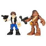 Ficha técnica e caractérísticas do produto Bonecos Star Wars Hasbro- Han Solo e Chewbacca