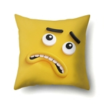 Ficha técnica e caractérísticas do produto Bonito Emoji Padrão Almofada Case Cover Pillow para Car Home Sofá Decor 45 * 45 centímetros