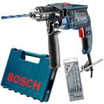 Ficha técnica e caractérísticas do produto Bosch-furadeira Impacto Gsb13re 1/2" 650w 127v C/mala + Bro