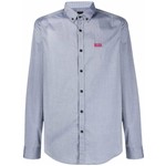 Ficha técnica e caractérísticas do produto BOSS Camisa Reta com Abotoamento - Azul