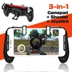 Ficha técnica e caractérísticas do produto Botão móvel Jogo Gamepad Joystick controlador de disparo de fogo para PUBG Fortnite