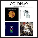 Box Coldplay-4 Cds Catalogue Set = Parachutes / a Rush Of Blood To The Head / X Y / Viva La Vida