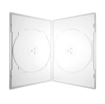 Ficha técnica e caractérísticas do produto Box DVD Amaray Slim Duplo Transparente 1 Unidade