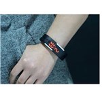 Ficha técnica e caractérísticas do produto Bracelete Relógio Masculino Fem Digital Led Promoção - Preto