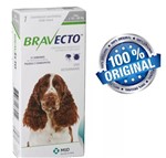Ficha técnica e caractérísticas do produto Bravecto Anti Pulgas e Carrapatos para Cães de 10kg a 20kg - Msd