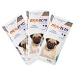 Ficha técnica e caractérísticas do produto 3 Bravecto Comprimido para Cães de 4,5 a 10kg - MSD 4,5 - 10 Kg