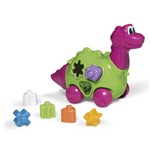 Ficha técnica e caractérísticas do produto Brinquedo Baby Dinho com Formas para Encaixar Rosa/Verde 716 - Calesita