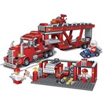 Ficha técnica e caractérísticas do produto Brinquedo Corrida Caminhão Manutenção Vermelho 660 Peças 8761 - Banbao