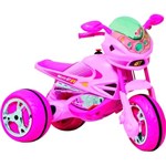 Ficha técnica e caractérísticas do produto Brinquedo Infantil Super Moto Gp Gatinha El 6V 2554 Bandeirante