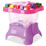 Ficha técnica e caractérísticas do produto Brinquedo Mesa de Atividades Baby Land - Menina - Rosa/Lilas - Ref 3003