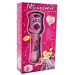 Brinquedo Microfone Infantil Princesas Amplificador de Voz Karaokê