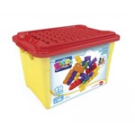 Ficha técnica e caractérísticas do produto Brinquedo para Montar BOX BLOCK C/19 Pecas - Comprasjau