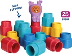 Ficha técnica e caractérísticas do produto Brinquedo para Montar Fofo Blocos 25 Pecas Unidade ELKA