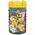 Ficha técnica e caractérísticas do produto Brinquedo Para Montar Robo Guerreiro Yellow Armor