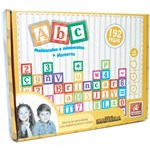 Ficha técnica e caractérísticas do produto Brinquedo Pedagógico Madeira Letras/Numeros/Sinais 192 Peca Brincadeira de Criança