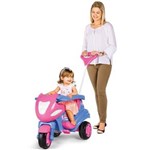 Ficha técnica e caractérísticas do produto Brinquedo Triciclo Infantil Max com Empurrador e Assento Bau - Calesita - Rosa - Ref 947