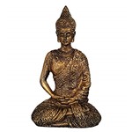 Ficha técnica e caractérísticas do produto Buda Tibetano Mini Cor Ouro Envelhecido.