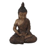 Ficha técnica e caractérísticas do produto Buddha de Resina Marrom 43cm - Btc
