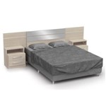 Ficha técnica e caractérísticas do produto Cabeceira Casal Cama Box Normal/queen B290 com Criado Mudo Amêndoa - Kappesberg