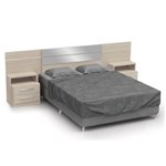 Ficha técnica e caractérísticas do produto Cabeceira Casal Cama Box Normal/Queen B290 com Criado Mudo Amêndoa - Kappesberg