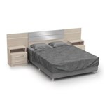 Ficha técnica e caractérísticas do produto Cabeceira com Criado-Mudo para Box Casal & Queen B290 Amêndoa