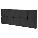 Ficha técnica e caractérísticas do produto Cabeceira Painel para Cama Box Casal Nina 140 Cm de Largura Preto