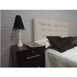 Ficha técnica e caractérísticas do produto Cabeceira para Cama Box Casal Suede Bege Almofadada 140 X 120 Durasi 15 Rbl