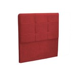 Cabeceira Solteiro Cama Box 90 Cm London Vermelho - Js Móveis