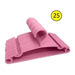 Ficha técnica e caractérísticas do produto Cabide Infantil Rosa Belo Dia Utilidades Plástico 25 und.