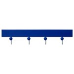 Ficha técnica e caractérísticas do produto Cabideiro Blue com 4 Ganchos 50X6X5cm - Azul