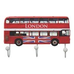 Ficha técnica e caractérísticas do produto Cabideiro London Bus 26X17 Kapos - Vermelho