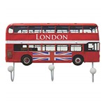 Ficha técnica e caractérísticas do produto Cabideiro London Bus 26X17 Vermelho Kapos