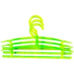 Ficha técnica e caractérísticas do produto Cabides Cristal Verde Limão Giratório 3 Unidades Kids - Cabidesião