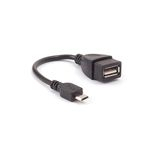 Ficha técnica e caractérísticas do produto Cabo Adaptador Micro USB Otg Pendrive Para Celular E Tablet